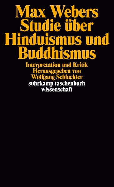 Mit diesem Band, der im Zusammenhang mit einer von der Werner-Reimers-Stiftung geförderten internationalen und interdisziplinären Konferenz entstanden ist, soll versucht werden, Max Webers Studie über Hinduismus und Buddhismus auf dem Hintergrund neuerer theoretischer und historischer Erkenntnisse einzuordnen und zu bewerten. Der Band zeugt von der andauernden Bedeutung, die Webers Sachforschungen haben, und sucht zugleich einen Anstoß zu geben, Webers Ansatz einer entwicklungsgeschichtlich und typologisch ausgerichteten Religionssoziologie als Kultursoziologie wieder aufzunehmen und weiterzuführen. Damit wird ein Unternehmen fortgesetzt, das mit den Bänden Max Webers Studie über das antike Judentum (stw 340) und Max Webers Studie über Konfuzianismus und Taoismus (stw 402) begonnen wurde.