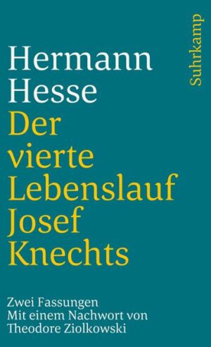 Diese 1934 entstandene Erzählung, die ursprünglich in Hesses Alterswerk Das Glasperlenspiel aufgenommen werden sollte, ist Fragment geblieben und wurde erst drei Jahre nach seinem Tod veröffentlicht. Sie spielt im 18. Jahrhundert in der Blütezeit der europäischen Musik und des Pietismus und zeigt den Umweg, den der eigentlich für die Musik begabte Josef Knecht auf sich nehmen muß, um der Erwartung seiner frommen Mutter zu entsprechen, die ihren Sohn am liebsten als geistlichen Würdenträger gesehen hätte.