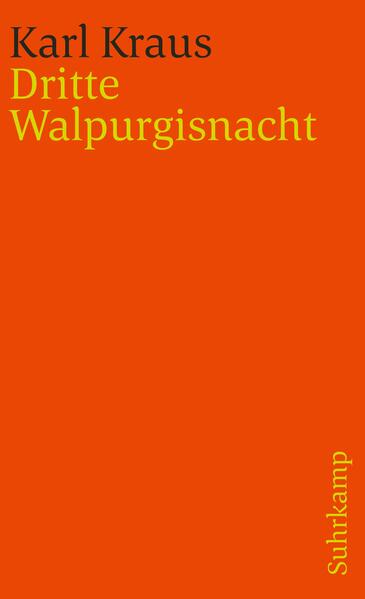 Mit der Einsicht, daß »Gewalt kein Objekt der Polemik, Irrsinn kein Gegenstand der Satire« sei, hat Karl Kraus sein Schweigen im Anblick des Grauens begründet, das mit Hitlers ›Machtergreifung‹ ins Leben getreten ist. Der Versuch, über dieses »Versagen« Rechenschaft zu geben, sollte im Herbst 1933 auf vierhundert Seiten der Fackel erscheinen