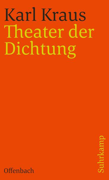 Karl Kraus, geboren am 28. April 1874 im böhmischen Gitschin, ist am 12. Juni 1936 in Wien gestorben. In den zwanziger Jahren hat Karl Kraus wie zuvor schon den lange verkannten Johann Nestroy auch Jacques Offenbach als Sa ti ri k er wiederentdeckt und mit einer Vielzahl von Vorlesungen und Inszenierungen eine bis heute wirksame »0 ff e n b ach-Renaissa nce« zuwege gebracht. In diesem Zusammenhang sind auch die neuen Üb ersetzungen von drei Libretti Offenbach’scher Operetten entstanden, die Kraus 1927, 1931 und 1932 in Druck gegeben hat: von Madame l’Archiduc, Perichole und VertVert. Sie erscheinen im vorliegenden Band zum erstenmal gesammelt - und ergänzt um allerlei weitere Zeugnisse einer Wahlverwandtschaft, der es zu danken ist, daß sich das satirische Wirken der Fackel des letzten Jahrzehnts mehr und mehr im Zeichen und im Namen Offenbachs vollzieht. Dem deutschsprachigen Musiktheater werden mit dieser Ausgabe drei der schönsten Operetten Offenbachs in Kraus’ kongenialen Nachdichtungen zu bequemer Nutzung bereitgestellt. Bei gehörigem Zuspruch sollen auch einige seiner Bearbeitungen anderer Libretti (etwa des Blaubart und der Briganten) aufs neue zugänglich gemacht werden.