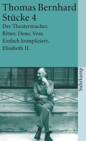 Der vorliegende Band enthält die vier neuesten Theaterstücke von Thomas Bernhard. »Der Theatermacher«: Ort der Handlung - der Tanzsaal des »Schwarzen Hirschen« in Utzbach. Hier will der Staatsschauspieler Bruscon sein Welttheater mit dem Titel »Das Rad der Geschichte« aufführen, nur dazu kommt es nicht, obwohl der Feuerwehrhauptmann zugestimmt hatte, daß am Ende der Aufführung alle Lichter, auch das Notlicht. gelöscht werden. »Ritter, Dene, Voss«: »Während der Arbeit waren meine Gedanken hauptsächlich auf meinen Freund Paul und auf dessen Onkel Ludwig konzentriert gewesen« - so der Autor in einer Notiz zu diesem Stück: Dene, wie ihre jüngere Schwester Schauspielerin, holt ihren Bruder, einen Philosophen, zum wiederholten Male aus der Anstalt Steinhof in die von den Eltern geerbte Villa, um ihn zu heilen. Daß dieser Versuch Denes dennoch nicht in der Katastrophe endet, liegt am Wetter: denn seit dreißig Jahren weiß man in der Familie Worringer, was man am besten mit verregneten Nachmittagen anfängt. »Einfach kompliziert«: Ein 82jähriger Mann, der allein in seinem verwahrlosten Zimmer lebt, seit zwölf Jahren keinen Brief mehr beantwortet und das Telefon abgemeldet hat, aber in der Zeitung Stellenangebote studiert: der berühmte Schauspieler, der den berühmten vereinsamten Schauspieler spielt, spielt, ganz einfach kompliziert, die Rolle seines Lebens. »Elisabeth II« .ist eine eigene Gattung: es ist, wie der Untertitel vermerkt, »keine Komödie«. Hier führt Thomas Bernhard die Welt des Theaters als Welttheater vor - und die Welt erscheint als »ein abstoßendes Schauspiel«.