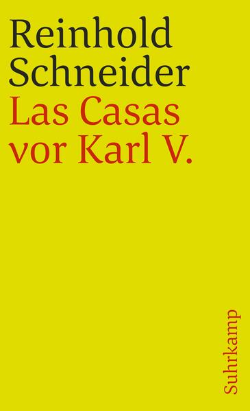 Reinhold Schneider hat in seinen Arbeitsnotizen vom »Gewissen des Abendlandes« gesprochen, dessen »Sprecher Las Casas« sei. Las Casas (1474-1566), der leidenschaftliche Streiter für die Gleichberechtigung der Indios in den amerikanischen Kolonien gegen die mit seinem Missionsauftrag unvereinbare Ausbeutung und den Völkermord durch die spanischen Eroberer, schifft sich nach Spanien ein, wo er den Kaiser für einen grundsätzlichen Wandel in der Kolonialpolitik gewinnen will. Sein Reisegefährte Bernadino de Lares, der heimkehrende Konquistador, bestärkt Las Casas darin, die Zustände in den Kolonien zu bekämpfen. In der großen, historisch belegten Disputation vor Karl V. tritt Bernardino, seelisch und körperlich gebrochen, als Zeuge für Las Casas auf. In seinem triumphlosen Sieg erreicht Las Casas, daß der Kaiser die »Neuen Gesetze« verkündet, und nimmt die schwere Mission an, sie als Bischof in Mexiko zu verbreiten.