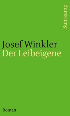 Der Leibeigene beginnt mit Winklers Vision von einem Kärntner Dorf, das in der Landesmitte, in Drautal liegt. Bauernkinder, die zusahen, wie die Erwachsenen das trockene Erdäpfelkraut auf den Feldern verbrannten, zogen an einem windigen Oktobernachmittag ein Bündel Heu aus dem Stadel und zündeten es auf der Tennbrücke an. Der Wind trieb die Flammen in den Heustadel und setzte das Gebäude in Brand. Das Feuer griff auf die anderen Heustadel, Ställe, Bauernhäuser und Gesindehütten über und hinterließ im Jahre 1897 einen dorfgroßen Aschehaufen. Wenige Jahre später wurde Winklers Heimatdorf Kamering in Form eines Kruzifixes wieder aufgebaut. - Der verlorene Sohn ist zurückgekehrt in die Hölle, aus der er sich einst befreit glaubte, um einen neuen Roman zu schreiben über Vater und Hof, Geburt und Tod von Tieren und Menschen, Gewalt im Krieg und daheim. Josef Winkler, geboren 1953 in Kamering (Kärnten), lebt in Klagenfurt. 1979 debütierte er aufsehenerregend mit dem Roman Menschenkind, der den ersten Teil seiner Trilogie Das wilde Kärnten (st 2477) bildet. Längere Aufenthalte in Italien (Friedhof der bitteren Orangen, st 3191) und Indien (Domra. Am Ufer des Ganges, st 3094). Für Natura morta. Eine Römische Novelle (st 3575) erhielt er 2001 den Alfred-Döblin-Preis. 2003 erschien ein Zyklus mit Prosaminiaturen: Leichnam, seine Familie belauernd (es 2442), 2007 Roppongi. Requiem für einen Vater und 2008 Ich reiß mir eine Wimper aus und stech dich damit tot (es 2565). 2008 erhält Josef Winkler die bedeutendste Auszeichnung der deutschsprachigen Literatur den Georg-Büchner-Preis.