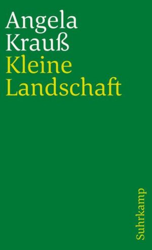 »Ein filigranes kleines Kunststück« sieht die Frankfurter Allgemeine Zeitung in der Erzählung von Angela Krauß »Die Frau in Chamois«, die mit acht weiteren Erzählungen in der Sammlung Kleine Landschaft zusammengefaßt ist. Unter diesem Titel zeichnet Angela Krauß in der ihr eigenen dichten und präzisen Prosa kleine Stilleben, fängt sie, einer Fotografin gleich, Bilder voll inneren Spannun ein. »Die Fotografie«, heißt es in einer ihrer Erzählungen, »interpretiert mir die Welt als etwas tief Dunkles, das sich für Augenblicke ausschnitthaft stark erhellen läßt.« Angela Krauß' erzählerische Augenblicksaufnahmen leuchten mit dokumentarischer Schärfe Bewegungen, Verstrickungen und Erlebnisse von Menschen aus: Dramatische und tragikomische Unruhe verbirgt sich hinter den kleinen Stilleben unseres geheimnisvollen Alltags.