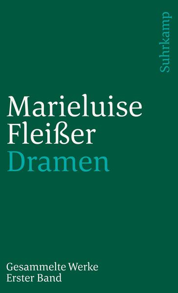 Der erste Band enthält alle Schauspiele. Die drei bekannten Stücke Fegefeuer in Ingolstadt, Pioniere in Ingolstadt und Der starke Stamm zeigen die Fleißer zwischen Brecht und Horváth. Es sind Volksstücke von jener Art, die das Volk abbildet, ohne es zu verklären, die seine Sprache aufnimmt und mit ihrer Hilfe Mentalität und Situation der kleinen Leute durchschaut. Der Band enthält auch Karl Stuart, das einzige historische Schauspiel von ihr, und ein bisher so gut wie unbekanntes Stück: Der Tiefseefisch. Von den Pionieren in Ingolstadt sind zwei Fassungen abgedruckt, jene, die unter Brechts dramaturgischer Hand 1929 so viel Aufsehen erregte, und die neue Fassung von 1968.