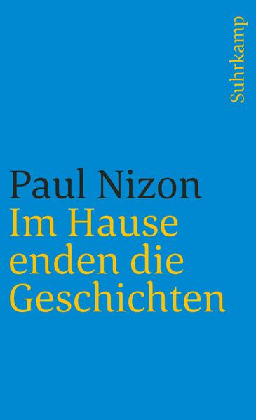 »Paul Nizon ist ein Schriftsteller allererster Ordnung, kraft seiner Einzigartigkeit heute vielleicht der größte im deutschsprachigen Raum«, schrieb Michel Contat in Le Monde anläßlich der französischen Ausgabe von Im Hause enden die Geschichten. Die deutsche Kritik hob bei Erscheinen der Erstausgabe 1971 seine Originalität hervor. Werner Weber schrieb in der Neuen Züricher Zeitung: »Nizon steht mit seiner Haus-Metapher in einer großen Tradition - nicht nachahmend, sondern eigentümlich ... Wieviel erfahrene Wirklichkeit darin ist und wieviel Vermögen, diese Wirklichkeit in ihrem Rhythmus zu zeigen- das mag man, vor jeder Analyse, daran ermessen: daß einen das Buch nicht losläßt.« Im Hause enden die Geschichten ist die Geschichte eines Hauses und seiner Bewohner. Aber was sich wie eine Idylle einführt, wird zu einem Abnormitätenkabinett