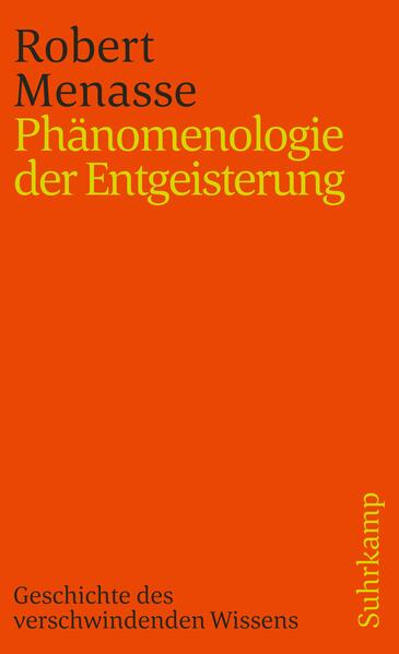 In seinem Roman Selige Zeiten, brüchige Welt erzählt Robert Menasse von der fixen Idee des tragikomischen Gelehrten Leo Singer, ein Buch zu schreiben, das die Welt ein letztes Mal umfassend erklärt. Um dieses Buch zustande zu bringen, schreckte Singer auch vor Gewaltverbrechen nicht zurück - und scheiterte dennoch. Robert Menasse hat dieses Buch für seinen Romanhelden geschrieben, die Phänomenologie der Entgeisterung, eine Erzählung, die die Erzähltechniken Hegels noch einmal ernst nimmt.