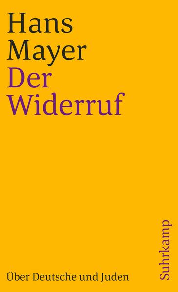 Es ist, wie so oft bei Hans Mayer, abermals ein Werk der großen Konfession geworden. Die Außenseiter, die Repräsentanten und die Märtyrer, die Widergesetzlichen und die Leidenden, die Inkommensurablen und doch den Zeittypus so beispielhaft Aufschließenden, sie sind sein Thema. Und wo könnte dieser grandiose Literaturkenner mit mehr Herzblut dem (kultur-)historischen Gang der nationalen Dinge folgen als in der Frage nach dem Verhältnis von Deutschen und Juden? Harro Zimmermann, Die Zeit