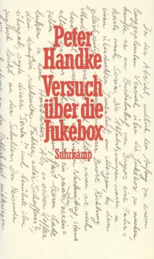 Zu Ende ging das Jahr 1989, »da in Europa von Tag zu Tag und Land zu Land so vieles, und so wunderbar leicht, anders zu werden schien.« Könnte er sich in einer Zeit, als »das große Märchen der Welt« sich selber forterzählte, an einem weltfremden Gegenstand, der Jukebox ersuchen? Im Hotel fand er ein Zimmer, das ihm Fläche genug bot für ein Blatt Papier, Bleistifte und Radiergummi. Zunächst war ihm sein Versuch über die Jukebox als Dialog auf der Bühne, als »Bühnen-Zwiegespräch« in den Sinn gekommen, jetzt, in der Einsamkeit und Freiheit von Soria, drängte sich ihm auch die Befreiung von gegebenen literarischen Formen auf, eine Befreiung für neue, unbekannte literarische Möglichkeiten. Der Held von Handkes neuer Erzählung ist die Erzählung selbst. Ihre Struktur bringt den Leser immer wieder dazu, den Verlauf des Erzählten für sich aufzunehmen. Roland Barthes hat geschrieben, ein Text errege ihm dann als Leser die größte Lust, »wenn es ihm gelingt, sich indirekt zu Gehör zu bringen, den Kopf zu heben, etwas anderes zu hören«. So wirken auch Handkes Texte