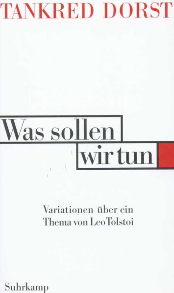 Ist es Zynismus, wenn ein reicher Mann das Lob der Armut singt? Gibt es persönliche, private Lösungen für gesellschaftliche Mißstände? Hilft man den Armen, wenn man auf den eigenen Wohlstand verzichtet? Dient man dem Frieden, wenn man konsequent pazifistisch handelt? Wie zieht man aus gewonnenen Einsichten praktische Folgen für die eigene Lebensführung? Der reiche Sarynzew kommt über diese Fragen in schwere Konflikte. Am Ende fällt ein Schuß. Was sollen wir tun? Ein Thema von Leo Tolstoi variierend, vollbringt Tankred Dorst das Kunststück, mit Komik und Melancholie vom Scheitern großer Utopien zu erzählen, veranschaulicht aber zugleich auf wunderbar paradoxe Weise, daß ein Leben ohne die Freiräume von Utopie und Phantasie armselig und wertlos wäre.