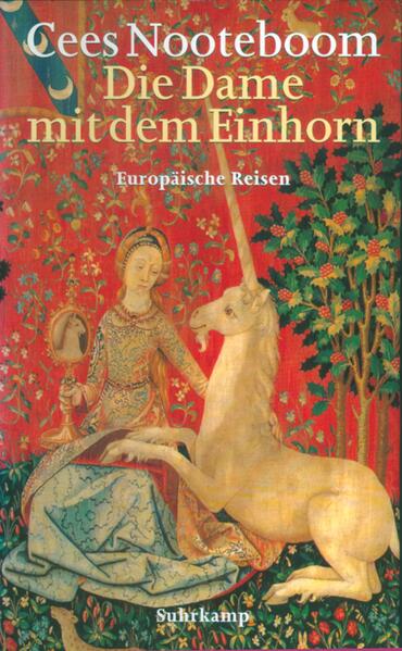 In seinem Reisebuch Die Dame mit dem Einhorn unternimmt der Schriftsteller Cees Nooteboom eine »Europareise«. Er nimmt den Leser mit in sein Amsterdam und in die europäischen Metropolen wie Paris, Berlin, Wien, Brüssel oder Mailand und Florenz. Er bereist Landschaften in vielen europäischen Ländern, darunter die Bretagne, Franken und die Lombardei. Und was er dabei hört und sieht, gerät ihm zu bekannt eleganter Prosa, zu eigenwilliger Philosophie.