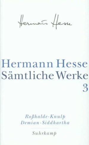 Die Bände 2 bis 5 enthalten Hesses Romane vom »Peter Camenzind« bis zum »Glasperlenspiel«. Erstmals werden hier auch die Frühfassungen und Varianten zu diesen Hauptwerken aus dem Nachlaß des Dichters in unsere Ausgabe einbezogen.