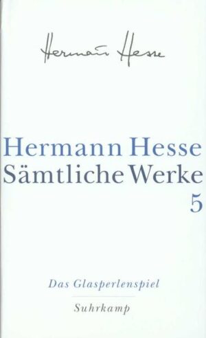 Die Bände 2 bis 5 enthalten Hesses Romane vom »Peter Camenzind« bis zum »Glasperlenspiel«. Erstmals werden hier auch die Frühfassungen und Varianten zu diesen Hauptwerken aus dem Nachlaß des Dichters in unsere Ausgabe einbezogen.