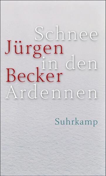 Eine Dachkammer in einem abgelegenen Gehöft ist der Raum von Imaginationen und Erinnerungen. Heri beginnt der Erzähler sein »Journal«, und was er aufzeichnet, sind Vorgänge in nächster Umgebung und in ferner Vergangenheit, im Traum und in der Wirklichkeit. Beckers Beobachtungen streifen die Hügellandschaft seiner rheinischen Heimat, wandern nach Berlin und in den deutschen Osten, richten sich auf Bilder der ersten Jahre nach dem Krieg, erinnern sich an einen Karmann Ghia und an lange Fernsehabende, daran, wie man vor dem Radio saß, um Welt zu empfangen, an Möbel und Bilder. Indem sich der Autor seiner Wahrnehmungen vergewissert, geht er ihren Spuren nach, reflektiert sie, variiert ihre Motive, schreibt sie - und damit sein wie das Leben anderer - fort. Jörn Winter ist wieder dabei. Der Leser kennt ihn auf den letzten Büchern von Jürgen Becker, Der fehlende Rest und Aus der Geschichte der Trennungen. Ob Alter ergo oder erfundene Romanperson, hier beschäftigt ihn der Autor als Korrespondenten. Jörn berichtet von Reisen, Orten, Begegnungen - und schreibt seinerseits an seiner Chronik der Erfahrungen. Und er erzählt die Geschichte von Achim, einem Maler, der rätselhaft in Ahrenshoop verschwunden und auf einer griechischen Insel, wo man ihn als Micha kennt, wiederaufgetaucht ist. In Schnee in den Ardennen vermischt Jürgen Becker die Formen von Tagebuch, Reiseerzählung und Roman. Täuschende Wahrnehmungen, ironische Berichte, lakonische Mitteilungen, poetische Notate - im Wechsel der Schreibweisen hält Jürgen Becker seinen Lesern einen Spiegel vor, in dem jeder sich selbst, seine Erfahrungen und Geschichten erkennen wird.