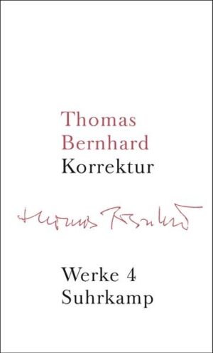 Korrektur erschien erstmals vor dreißig Jahren. Mit ihm erreicht Bernhards »Frühwerk« den Kulminationspunkt: Der Versuch des Erzählers, das Hauptwerk des durch Selbstmord früh aus dem Leben geschiedenen, in Cambridge lehrenden Österreichers mit Namen Roithamer zu korrigieren und zur Vollendung zu bringen, scheitert.