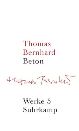 Wollte man die Bücher von Thomas Bernhard nach ihren Schauplätzen unterscheiden, könnte man den 1981 publizierten Roman Beton als den »spanischen«, genauer: als »mallorquinischen« bezeichnen. Denn der Ich-Erzähler, Rudolf, dem eine bahnbrechende Arbeit über den Komponisten Mendelssohn Bartholdy nicht gelingen will, flüchtet wegen seiner angegriffenen Gesundheit aus dem neblig-feuchten Oberösterreich auf diese Insel. Doch auch hier gelingt es ihm nicht, den ersten Satz seiner Studie - der die Fertigstellung nach sich zöge - niederzuschreiben. Vielmehr wird er mit zwei unerklärlichen Todesfällen konfrontiert, was ihn tief verstört. Und so lautet der letzte Satz: »Ich zog die Vorhänge meines Zimmers zu, schreibt Rudolf, nahm mehrere Schlaftabletten ein und erwachte erst sechsundzwanzig Stunden später in höchster Angst.« Günter Blöcker urteilte unmittelbar nach Erscheinen des Buchs: »Wir haben - unter Schmerz und Gelächter - einer Menschwerdung beigewohnt. «