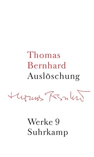 ›Auslöschung‹ ist der letzte von Thomas Bernhard publizierte Roman. Die ersten Überlegungen zu diesem von ihm selbst als »opus magnum« bezeichneten Werk reichen jedoch bis in die Mitte der siebziger Jahre zurück. Niedergeschrieben wird der Bericht des Franz-Josef Murau über die Auslöschung seiner Eltern und seines Bruders zu Beginn der achtziger Jahre. Zwanzig Jahre später gilt das Buch als die definitive literarische Auseinandersetzung mit der österreichischen Geschichte des 20. Jahrhunderts, mit dem »katholisch-nationalsozialistischen« Komplex, wie er sich am Verhalten der Familie der Eigentümer von Schloß Wolfsegg prototypisch ablesen läßt. Thomas Bernhards umfangreichster Roman muß als die Summe seines literarischen Schaffens gelten: Um dem »Herkunftskomplex« zu entrinnen, muß man die Gegenrichtung einschlagen, sich selbst eine »Antiautobiografie« erarbeiten und erschreiben.