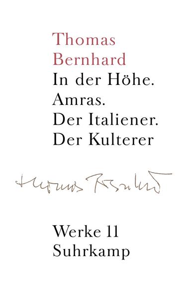 Die Werkausgabe, deren erste drei Bände im Herbst 2003 mit großer Resonanz in Presse und öffentlichkeit erschienen sind, präsentiert zum ersten Mal sämtliche zu Lebzeiten des Autors zur Veröffentlichung freigegebenen Werke - von den frühen, noch nie in Buchform erschienenen Arbeiten über die großen Romane und Stücke bis zu der späten, bislang nur in Zeitungen und Zeitschriften aufgenommenen Prosa. Revidiert und kritisch durchgesehen, folgt die Ausgabe streng der Intention des Autors. Ein weiteres Novum jedes Bandes ist seine im Nachwort wiedergegebene Entstehungsgeschichte, sein Ort im Bernhardschen Kontinent sowie seine Wirkungsgeschichte. Als zusätzliche Besonderheit werden die neun großen Romane Bernhards in Einzelausgaben vorgestellt. Nach den Bänden 1, 2 und 14 folgen im Mai 2004 der Band 11 Erzählungen I und der Band 15 Dramen I.