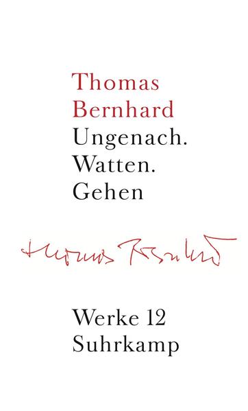 Drei meisterliche kürzere Prosastücke von Thomas Bernhard, in rascher Folge geschrieben und veröffentlicht, versammelt Band 12 seiner Werke. In ihnen gelangen die Grundmotive des Bernhardschen Kosmos in je eigener Gestalt zur Entfaltung. Ungenach kreist um den »Herkunftskomplex«. Ein im Ausland lebender Österreicher, Erbe großer Besitztümer, will sich sofort von ihnen durch eine »Abschenkung« befreien. Auch in Watten. Ein Nachlaß, 1969 erstmals veröffentlicht, gelangt der Erzähler durch eine unverhoffte Erbschaft zu Reichtum, und auch er verschenkt das Geld an einen Juristen und Mathematiker: Der nimmt es an, bittet aber, ihm Aufzeichnungen über jüngst zurückliegenden Wahrnehmungen zukommen zu lassen. Und so entstehen im Zusammenhang mit dem titelgebenden Kartenspiel psychologische Feinstbeobachtungen. Die 1971 erschienene Prosa Gehen umkreist nicht nur in ständigen Satzbewegungen ein zentrales Bernhardsches Thema, nämlich das Verhältnis von Gehen und Denken, sondern zeigt seine Poetik der Begriffs- und Geschichtenerzählung in stringentester Form.