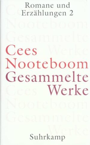 Der dritte Band der Gesammelten Werke versammelt all jene Romane und Erzählungen von Cees Nooteboom, die von Mitte der 1980er Jahre bis 1999 herausgekommen sind, beginnend mit In den niederländischen Bergen (1984, dt. 1987), einem wundersamen Märchen über das vollkommene Glück und die vollendete Schönheit. Zwei Jahre später findet Nooteboom den Buddha hinter dem Bretterzaun (dt. 1993). Mit der Folgenden Geschichte landete der Autor Anfang der 1990er Jahre endgültig in den Besten- und Bestsellerlisten. 1999 erschien Allerseelen - ein Höhepunkt in seinem Werk.