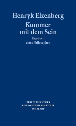 "Als Zwanzigjähriger, noch während seines Studiums in Paris, beginnt Henryk Elzenberg, sich und die Welt zu kommentieren: »Wenn ich denke, existiere ich nicht, bin ich mir meiner nicht bewußt