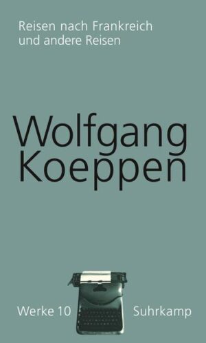 Das Reisen bildet das geheime, lange Zeit viel zu wenig beachtete Zentrum von Wolfgang Koeppens literarischem Werk. Über sechs Jahrzehnte, von der Weimarer Republik bis zum Ende der alten Bundesrepublik, schrieb Koeppen Reisereportagen. Er spielte mit Formen des Genres und warf einen unkonventionellen, das Fremde und gleichzeitig Authentische suchenden Blick auf scheinbar bekannte Kultur und Lebensgewohnheiten. Band 10 versammelt neben Reisen nach Frankreich, Koeppens letztem großen Reisebuch, auch sämtliche kürzeren reiseliterarischen Texte, etwa eine bisher unveröffentlichte Reportage aus den zwanziger Jahren oder die nur handschriftlich überlieferten Notizen einer Schiffsreise von Singapur nach Genua 1988.