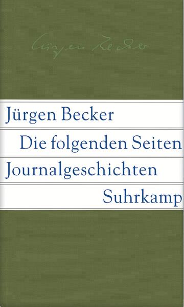 Der Erzähler hat Sorgen, daß er nicht ausreichend beschäftigt wird. Der Fernsehmoderator beschließt, Reiseschriftsteller zu werden, ohne daß er das Haus verläßt. Eine Wohnung wird leergeräumt, aber richtig leer wird sie offenbar nie. Namen tauchen wieder auf, die doch alle vergessen schienen. Hanna zum Beispiel, aber ist das so sicher? Die Gäste scheint der Zeitgeist eingeladen zu haben, jedenfalls hört sich ihre Konversation so an. Minimale Geschichten: für immer nur eine Seite in einem Journal, das lange leergeblieben ist, leer wie all die anderen Exemplare in der Bibliothek noch nicht geschriebener Bücher. Weil die zweihundert Seiten des Journals bereits mit Seitenzahlen bedruckt sind, hat es, meint der Verfasser, auch schon ein Konzept - ein freilich ironisch verstandenes, indem es zum Spiel gehört, das der Verfasser mit seinen Figuren und Fiktionen anstellt. Die Spuren, die Jürgen Becker mit seinem Schreiben freilegt, führen in vergangene, scheinbar verjährte Jahrzehnte, die noch so nah erscheinen wie der eben gewesene Augenblick. Die Erinnerung aber trifft auf Verschwundenes