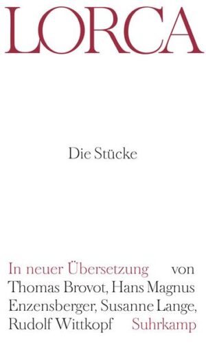 Lorcas Theater liegt siebzig Jahre nach dem Tod des Autors nun endlich in Übersetzungen vor, die seinem Sprachgeist und seiner innovativen Dramaturgie angemessen sind. Spielerisch, zärtlich, rauh, poetisch, schneidend sachlich - wie alle großen Dramatiker verfügt Lorca über mehr als eine Tonlage. Bereits die Untertitel seiner Stücke zeigen die Spannbreite: von »Ein Drama von den Frauen in Spaniens Dörfern« über »Tragisches Gedicht in drei Akten«, »Gedicht in mehreren Gärten«, »Volksromanze in drei Bildern«, »Legende von der Zeit«, »Heftige Farce in zwei Akten«, »Erotischer Bilderbogen in vier Bildern« bis hin zum Puppenspiel und der nachgelassenen »Komödie ohne Titel«.