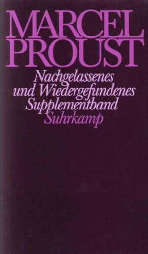 Nach Abschluß der ›Frankfurter Ausgabe‹ wurden in den vergangenen Jahren mehrere Schriften Prousts entdeckt, vor allem Jugendschriften, die dem deutschen Leser bislang unbekannt waren. Zum anderen finden sich in dem unerschöpflichen literarischen Fundus des Proustschen Nachlasses zahlreiche innerhalb der ›Frankfurter Ausgabe‹ noch nicht publizierte Entwürfe, die besondere Beachtung verdienen. Sie alle werden in diesem Band versammelt und kommentiert. Die ersten Texte stammen aus der Schulzeit. Es sind Beiträge für die von Proust und seinen Klassenkameraden am Lycée Condorcet herausgegebenen Schülerzeitschriften. Schon Prousts Beiträge in der Zeitschrift Le Mensuel zeigen einen vielseitigen jungen Literaten mit höchst amüsanten und für seine Kunstauffassung aufschlußreichen Berichten zum Tagesgeschehen: zu Gemäldeausstellungen, Vorträgen, der aktuellen Mode. Die zweite Abteilung des Bandes enthält mit eigenständigen Episoden, die in keines von Prousts Werken Eingang gefunden haben, eine überraschende Vielfalt an ganz neuen und doch seltsam vertrauten Themen, Gedanken, Motiven. Diese Passagen sind nicht nur für Proust-Kenner von größtem Interesse, für die sich hier ein unerwarteter Einblick in den Entstehungsprozeß seines größten Werkes ergibt. Sie bieten, in der eleganten Übersetzung von Melanie Walz, auch ein besonderes Lesevergnügen.