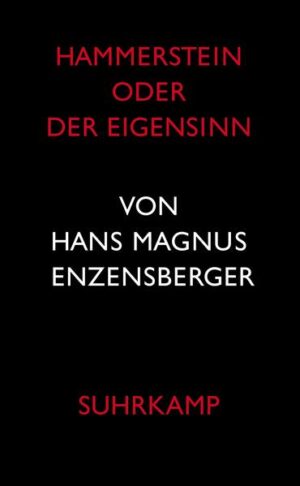 Ein großes Werk über die verhängnisvollste Periode der deutschen Geschichte und über die herausragende Gestalt eines Mannes, dessen Biographie bislang nicht geschrieben wurde. Hans Magnus Enzensberger hat die Geschichte des Generals Kurt von Hammerstein aus allen erreichbaren Quellen recherchiert und entfaltet sie in einem Genre, das er beherrscht wie kein zweiter: in der literarischen Biographie. Kurt von Hammerstein war Chef der Reichswehr, ein Grandseigneur, ein unerschütterlicher Gegner des Nationalsozialismus, ein unbestechlicher Zeuge des Untergangs seiner Klasse, des deutschen Militäradels. Seinen Abschied nahm er, nachdem Hitler seine Weltkriegspläne 1933 in einer Geheimrede offengelegt hatte. Aber es geht auch um die Lebensläufe seiner Frau und seiner sieben Kinder: gezeichnet von den Katastrophen des 20. Jahrhunderts, von Verrat, Widerstand, Spionage und Sippenhaft. Und nicht zuletzt geraten jene Personen ins Fadenkreuz, die zu einem gefährlichen Doppelleben gezwungen waren: vom letzten Reichskanzler der Weimarer Republik über die Agenten der KPD bis zu jener Drogistin, die in Kreuzberg Deserteure und Juden versteckte. Hammerstein ist nach Der kurze Sommer der Anarchie und Requiem für eine romantische Frau Enzensbergers dritte literarische Biographie, in der die Selbstbehauptung des Einzelnen gegenüber kollektiven und autoritären Zumutungen im Zentrum steht. Für dieses Buch hat der Autor die Archive von Moskau bis Berlin, von München bis Toronto befragt. Doch behält für ihn das Dokument nicht das letzte Wort. In einem vielfältigen Werk verbindet sich erneut die Recherche mit der Freiheit des Autors, sich der historischen Wirklichkeit auch über Fiktionen zu nähern.