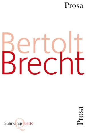 »Wenige wissen heute ...« - so beginnt zum Beispiel die Geschichte um Giacomo Ui aus Padua, eine »Satire auf Hitler im Stile der Historiographen der Renaissance«, wie Walter Benjamin im September 1934 bei einem seiner Besuche bei Brecht im dänischen Exil erfährt. Wenige wissen heute, daß der Stückeschreiber und Lyriker erste überregionale Beachtung findet als Erzähler mit seiner »Flibustiergeschichte« Bargan läßt es sein (erschienen im September 1921 in München): »die Leute kennen alle die Novelle im Merkur und reden einiges davon und wollen mir alle noch behilflich sein«, weiß Brecht - auf der Suche nach »Verbindungen« in Berlin - zum Jahresende von dort zu berichten. Die vorliegende Quarto-Ausgabe versammelt die großen Exiltexte und Vorhaben, den Dreigroschenroman und die Romanfragmente über die sog. Tuis oder über Caesar, genauso wie frühe Romanentwürfe etwa zu den Geschäften mit dem Boxen, die Prosasammlungen wie die Geschichten vom Herrn Keuner (einschließlich der erst 2004 entdeckten) oder das Buch der Wendungen sowie alle Einzelgeschichten und Filmgeschichten: Seeräuber und Boxer, höfliche Chinesen, klassische Mythen, Mata Hari, Henry Dunant oder Eulenspiegel sind Beispiele aus dem breiten Spektrum der Texte von 1913 bis 1956.