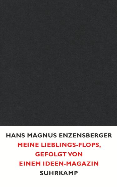 »Ich behaupte, daß mir meine Flops im Lauf der Zeit geradezu ans Herz gewachsen sind.« (Hans Magnus Enzensberger) In diesem Schwarzbuch nimmt Enzensberger ein Thema ins Visier, das viele Künstlerkollegen scheuen, den Mißerfolg: »Wenigen Erfahrungen verdanke ich so viel