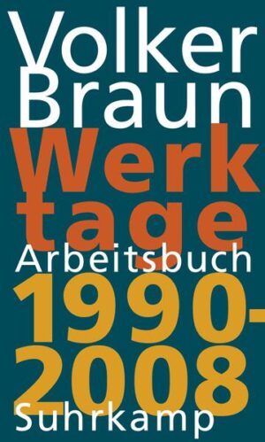 Der erste Band des Arbeitsjournals des im Osten Berlins lebenden Volker Braun endet mit dem letzten Tag des Jahres 1989. In ihm war zu erleben, wie der Prosaist, Essayist, Lyriker und Theaterautor mit seinen genuinen Themen und der entsprechenden Form beharrlich seinen literarischen Weg geht. Ab 1990 ändern sich die Anforderungen an das Werk von Volker Braun radikal. Ein Autor, bei dem die radikale Gleichheit einer der Antriebskräfte seiner vielfältigen Produktivität ist, hat seine Arbeit auf ein Gesellschaftssystem zu orientieren, in dem seine Ziele verneint werden. Und schließlich muß jemand, der wie er mit seinen literarischen Mitteln dagegen ankämpft ? auch und trotz der Verleihung des Georg-Büchner-Preises ?, damit rechnen, daß seine Produktionsverhältnisse erodieren: das Publikum, die Bühnen, die Medien. Um so mehr Achtung verdient die neue Folge der »Werktage«: Hier ist zu verfolgen, welcher intellektuellen, ästhetischen und menschlichen Anstrengungen es bedarf, sich und dem eigenen Werk, und damit den Denkern und Lesern, treu zu bleiben. Bei aller Mühsal darf eine Geste dieses Buches aufmuntern ? die pikareske Einstellung des Autors und seiner Figur: Der Schelm als die lustige Gestalt, die den Leser zum Weinen bringt?