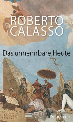 Roberto Calassos Essay ist in drei Kapitel gegliedert. Das dritte, zwei Seiten lang, beschreibt einen Traum Baudelaires als Präfiguration der zusammenstürzenden Zwillingstürme (9/11). Das zweite, »Die Wiener Gasgesellschaft«, durchläuft die Jahre 1933 bis 1945. Es präsentiert Zitate deutscher und ausländischer Autoren, die damals ihre Eindrücke von Nazi-Deutschland festgehalten haben (Louis-Ferdinand Céline, André Gide, Simone Weil, Klaus Mann, Walter Benjamin, Carl Schmitt, Ernst Jünger, Arthur Koestler, Curzio Malaparte, Virginia Woolf, Samuel Beckett u. a.). Erläuternd führt der Autor durch ein Panoptikum, in dem Naivität immer mehr dem Entsetzen weicht. Es sind Blicke auf Deutschland außerhalb der Leitlinien deutscher Erinnerungskultur, Blicke der unmittelbaren Erfahrung. »Touristen und Terroristen«, das theoretisch grundlegende erste Kapitel, nimmt gesellschaftskritische Motive aus Calassos letztem Buch Die Glut auf und spitzt sie zu. Gesellschaft überhaupt ist ein Gegner von metaphysischem Rang, nur metaphysische Waffen sind gegen ihn tauglich. Deren Arsenale jedoch hat die säkularisierte Gesellschaft geplündert. Sorge, in der Immanenz zu ersticken, prägt Das unnennbare Heute. Alles, was über die Gesellschaft hinaus auf ein Anderes, Jenseitiges wies, hat sie sich in pervertierter Form dienstbar gemacht: Ritus, Theologie, Metaphysik, selbst das Denken und die Sprache. Als ein Symptom dieser Situation, des »unnennbaren Heute« also, interpretiert Calasso den Terrorismus - den heutigen, insbesondere islamistischen, und den von früher. »Nichts ist wahr, alles ist erlaubt.«