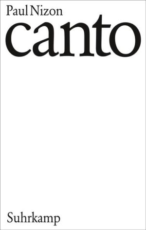 Paul Nizon nennt für sich zwei Geburtsdaten: das Jahr, in dem er in Bern zur Welt gekommen ist, und das Jahr, in dem er sich mit dem Canto selber zur Welt gebracht habe. 1929 und 1963. Canto - dieser wilde, vulkanische Antiroman, dieses Kultbuch, das seiner Zeit um Jahrzehnte voraus war und nach über fünfzig Jahren jung ist wie je, ist nun anlässlich des 90. Geburtstags Paul Nizons in der klassisch schönen, von Willy Fleckhaus gestalteten Ausgabe neu zu entdecken. Wovon handelt dieses Buch? Hiervon: »Einer will auf die Welt, lebenssüchtig und frauensüchtig streunt er durch die Straßen Roms, mit allen Sinnen saugt er den Lärm, den Geruch, die Stimmungen der Großstadt in sich auf (er ist einer, der aus der Kleinstadt Bern als Stipendiat in die Römer Großräumigkeit, Großzügigkeit gespült worden ist), und emphatisch, hymnisch besingt er das Leben, das Rausch ist und Hingabe und auch Erinnerung, Wehmut, Trauer, doch letztlich immer wieder Gegenwart, Versinken in Glut, singende Lust. Canto.« Charles Cornu