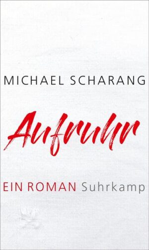 »Diese Geschichte begann in New York, fand ihre Fortsetzung in Wien und endete damit, dass die österreichische Regierung ins Ausland flüchtete.« So lautet der erste Satz in Michael Scharangs neuem Roman, Aufruhr. Was ihm folgt, ist nicht die Revolution, aber 21 so witzige wie polemische und herausfordernde Kapitel, in denen von nichts Geringerem als der Möglichkeit einer besseren und gerechteren Welt erzählt wird. Maximilian Spatz, Oberarzt in Brooklyn, zögert keine Sekunde, als ihm ein Jahr bezahlter Urlaub angeboten wird. Schon am nächsten Tag fliegt er nach Wien. Dort lernt er Anna Berg kennen, die als Verkäuferin in einem großen Modehaus arbeitet