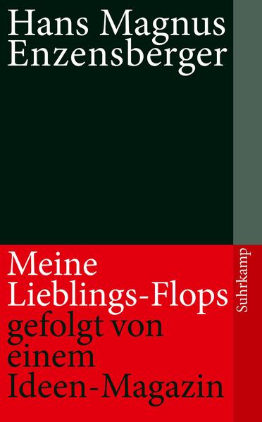 »Ich behaupte, daß mir meine Flops im Lauf der Zeit geradezu ans Herz gewachsen sind.« (Hans Magnus Enzensberger) In diesem Schwarzbuch nimmt Enzensberger ein Thema ins Visier, das viele Künstlerkollegen scheuen, den Mißerfolg: »Wenigen Erfahrungen verdanke ich so viel