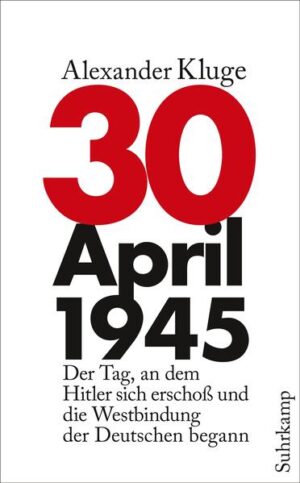 Der 30. April 1945, ein Montag, »letzter ausgeübter Werktag des Deutschen Reiches«. Es ist ein Tag voller Widersprüche und verwirrender Lebensgeschichten. In Berlins Mitte toben heftige Gefechte, die Rote Armee nimmt die Stadt in Besitz, Hitler erschießt sich. Scheinbare Idylle dagegen in der Schweiz. In San Francisco formieren sich die Vereinten Nationen. Alexander Kluge beschreibt in seinem Buch lokale und globale Verhältnisse. In diesen wahren und erfundenen Geschichten geht es um das Leben in einer kleinen, von amerikanischen Streitkräften schon besetzten Stadt, um den Takt der Haarschnitte, aber auch um Ereignisse rund um den Erdball. Die Frage, die sich überall und unwiderruflich stellt: Wie soll man auf den Umsturz der Verhältnisse angemessen reagieren? Basierend auf persönlichen Erinnerungen und historischen Fakten, zeichnet Alexander Kluge das vielstimmige Portrait eines Tages, der Geschichte schrieb und dessen Folgen auch 70 Jahre später noch deutlich spürbar sind.