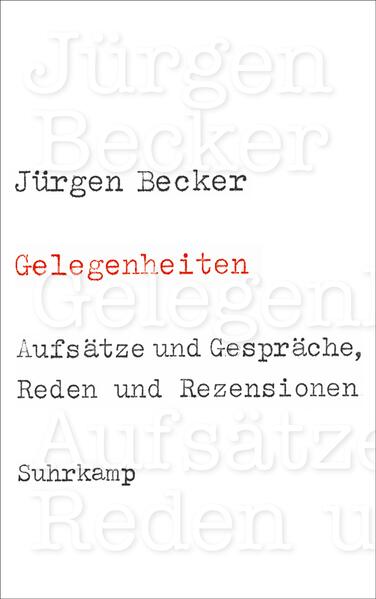 Seit langem sind die erzählerischen und lyrischen Wortmeldungen Jürgen Beckers im Bewusstsein der literarischen Öffentlichkeit fest verankert. Aus mehr als fünf Jahrzehnten stammt ein eigensinniges und polyphones Werk, das immer auch im historischen Kontext und in seiner Korrespondenz mit den Nachbarkünsten gesehen werden will: Malerei, Musik, Fotografie sind Elemente, die sich direkt in das poetische Werk des Autors eingeschrieben haben. Parallel dazu hat sich Jürgen Becker immer auch in reflexiver Form mit poetologischen Fragestellungen und zeitgenössischen Positionen in den verschiedenen Künsten auseinandergesetzt. Erhellend sind seine Rezensionen amerikanischer Literatur, insbesondere der Lyrik, die seine eigene Schreibweise beeinflusst hat. Daneben stehen Beckers Positionen in der Beschäftigung mit Büchern u. a. von Uwe Johnson, Peter Handke, Peter Weiss und Günter Grass. Gabriele Ewenz' Edition macht diese wichtigen und erhellenden Texte erneut zugänglich. Sie werden flankiert von Gesprächen und Reden, in denen sich Becker dezidiert über biographische Aspekte sowie gattungsspezifische Fragestellungen im Kontext seines Werkes äußert.