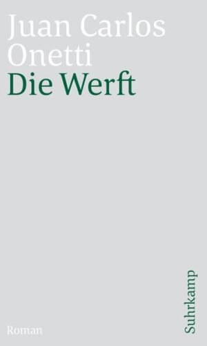 Fünf Jahre nach seiner Vertreibung aus Santa María kehrt der Zuhälter Larsen, genannt Leichensammler, zurück und lässt sich von Jeremías Petrus zum Hauptgeschäftsführer von dessen Werft machen, die im Zustand des heillosen Ruins ist. Mit seinen alten Zuhälterkniffen umwirbt er Petrus' Tochter Angélica Inés, um in das erstrebte Patrizierhaus zu gelangen. Die Monate seiner versuchten Revanche an Santa María werden schließlich zu einer Winterreise ins Zentrum der vollkommensten Einsamkeit. Die Werft in ihrem zähen, absurden Verfall und ihr neuer Geschäftsführer Larsen, der sie wider alle Vernunft, hoffend ohne Hoffnung zu erhalten sucht - Onettis Meisterwerk von 1961 ist von seinen Lesern immer auch sinnbildlich verstanden worden. Es ist aber die romanhafte Konkretion der darin erzählten Geschichte, die es so lebendig und berührend macht.