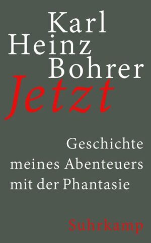 Karl Heinz Bohrer gilt als einer der streitbarsten deutschen Intellektuellen. Als Leiter des Literaturteils der FAZ im eigenen Haus umstritten, als Herausgeber des Merkur für kühne Thematik berüchtigt, als Hochschullehrer eine Gegenfigur der Linken, als Wissenschaftler mit seiner zentralen Theorie der Plötzlichkeit eine Herausforderung für alle, die es gewohnt sind, sich geschichtsphilosophische Sinnhorizonte zurechtzubiegen. Die unbeirrbare Erwartung, dass die banale Gegenwart umschlägt in das phantastische Jetzt - das ist Karl Heinz Bohrers Motor in seiner autobiographischen Geschichte. Sie spielt in europäischen Metropolen wie London und Paris, an deutschen und amerikanischen Universitäten, auf essayistischem wie auf wissenschaftlichem Terrain. Und immer wieder auf der Bühne der Beziehungen: zu Frauen, Freunden, Weggefährten und Gegnern. Intellektuelle Abenteuer wechseln mit erotischen Eskapaden. Dabei erzählt er konsequent aus der Perspektive des aktuellen Erlebens: aus dem Jetzt.