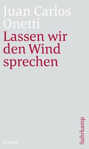 Lassen wir den Wind sprechen, ein Roman, der den Autor fast drei Jahrzehnte beschäftigt hat, schickt den Kommissar Medina in eine Zerreißprobe der Existenz, radikal zweifelnd, abgründig komisch: Seinem Polizistendasein in Santa María entflieht er nach Lavanda, wo er als Maler und Liebhaber dilettiert. Dafür lässt er sich von Frieda von Kliestein aushalten, einer Cabaret-Sängerin, die wie er selbst lieber mit Frauen schläft. Doch das ihm entrückte Santa María zieht ihn zurück. Und dort wieder angekommen, wird er schließlich als Kommissar die Ermordung Friedas untersuchen müssen, in die er selbst verstrickt zu sein scheint.