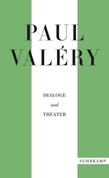 Band 2 der Gesamtausgabe enthält Valérys Dialoge und Theaterstücke von 1920 bis 1945. Die dem Sokratischen Dialog nachempfundenen Streitgespräche vermitteln einen Eindruck der weitreichenden Interessen Valérys und loten kontrovers Formen künstlerischen Schaffens aus. Auf die Dialoge folgen die Fragmente Mein Faust, das Melodram Amphion sowie theoretische Schriften zum Theater. Mit seinen unvollendet gebliebenen Stücken des Faust-Zyklus knüpft Valéry an Goethe an und versetzt die Figuren, mit ihrem Streben nach Erweiterung der rationalen Fähigkeiten und nach totaler Beherrschung von Natur und Welt, ins 20. Jahrhundert. Wie im gesamten Werk Valérys bedingt auch hier die mit philosophischem Gedankengut aufgeladene Sprache die Neuverhandlung des Stoffes.