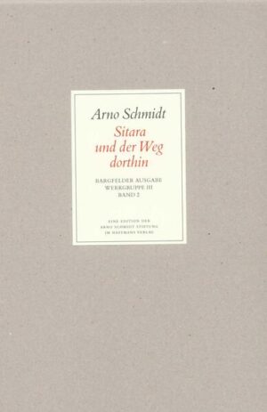 Ernst Jandl sprach von einem »Spaß im Walfischformat«, als er 1963 den eben erschienenen Band Sitara und der Weg dorthin, »eine Studie über Wesen, Werk & Wirkung Karl May's« in die Hände bekam. Unter dem Eindruck der Lektüre der Schriften Sigmund Freuds glaubte Schmidt einen neuen Schlüssel für das Werk Karl Mays gefunden zu haben. Zunächst an der Frage interessiert, ob und wie das Unbewußte des Dichters die Kulisse seiner Romane erzeuge, diagnostiziert Schmidt eine »Erosverdrängung nicht alltäglichen Ausmaßes«. Immer ritten Held und Begleiter durch Gras und Gestrüpp, hinein in Täler, Felsspalten und Höhlungen. »Für MAY scheint nicht, wie bei so vielen andern Künstlern & Menschenmännchen der Fall, die weibliche Brust die dominierende erotische Anregung und Initialzündung ergeben zu haben (...) sondern das Gesäß.« Die sprachlichen Mittel ebenso wie die landschaftliche Kulisse und die einander in die Arme schnellenden Winnetou und Old Shatterhand trügen, so Schmidt, eindeutig homoerotische Züge.