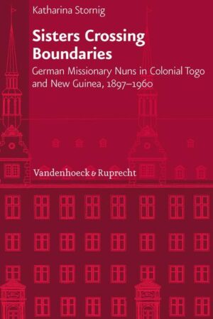 The last third of the 19th century witnessed a considerable increase in the active participation of women in the various Christian missions. Katharina Stornig focusses onthe Catholic case, and particularly explores the activities and experiences of German missionary nuns, the so-called Servants of the Holy Spirit,in colonial Togo and New Guinea in the late 19th and first half of the 20th centuries. Introducing the nuns’ ambiguous roles as travelers, evangelists, believers, domestic workers, farmers, teachers, and nurses, Stornig highlights the ways in which these women shaped and were shaped by the missionary encounter and how they affected colonial societies more generally. Privileging the sources produced by nuns (i.e. letters, chronicles and reports) and emphasizing their activities, Sisters Crossing Boundaries profoundly challenges the frequent depiction of women and particularly nuns as the largely passive observers of the missionizing and colonizing activities of men. Stornig does not stop at adding women to the existing historical narrative of mission in Togo and New Guinea, but presents the hopes and strategies that German nuns related to the imagination and practice of empire. She also discusses the effects of boundary-crossing, both real and imagined, in the context of religion, gender and race.