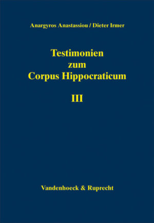 Testimonien zum Corpus Hippocraticum. Teil III | Bundesamt für magische Wesen