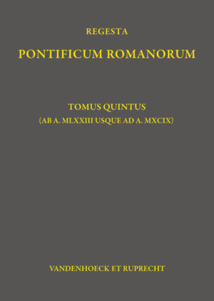 Regesta Pontificum Romanorum | Philipp Jaffé