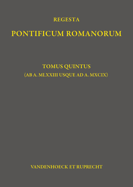 Regesta Pontificum Romanorum | Philipp Jaffé