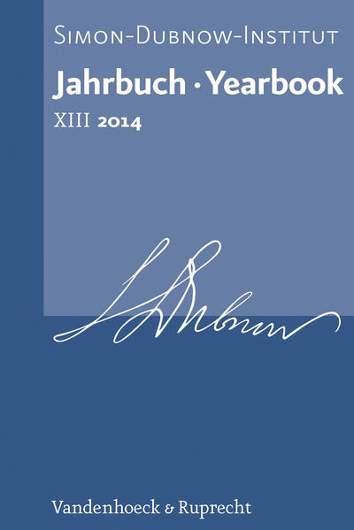 Jahrbuch des Simon-Dubnow-Instituts: Simon Dubnow Institute Yearbook XIII/2014 | Bundesamt für magische Wesen