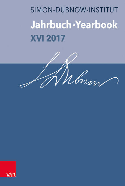 Jahrbuch des Dubnow-Instituts: Dubnow Institute Yearbook XVI/2017 | Bundesamt für magische Wesen